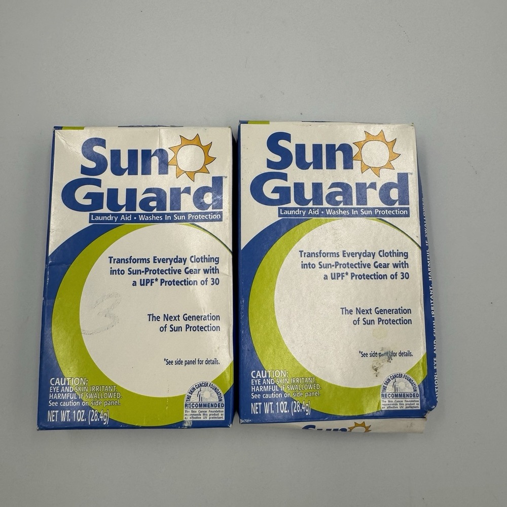 2 Boxes Rit Sun Guard Laundry Treatment, UPF 30 UV Sun Protection, 1 ounce each